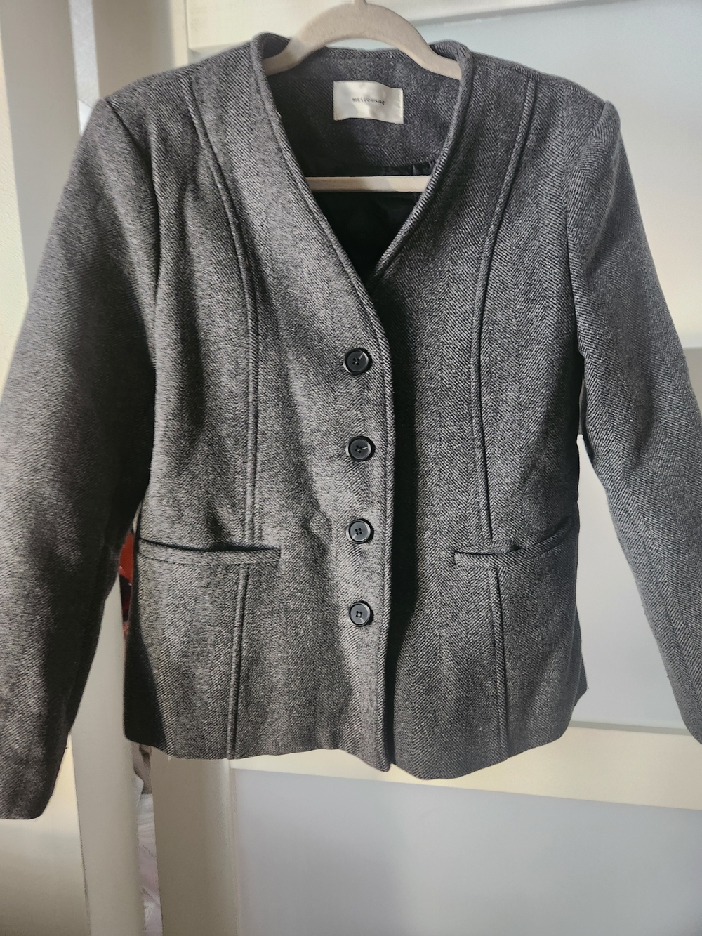 Classic Gray Tailored Women's Blazer